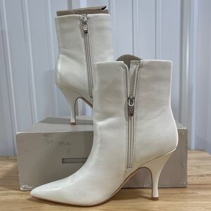 Marc Fisher Elegant White Heeled Boots